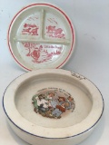 (2) Vintage Child's/Baby Plates