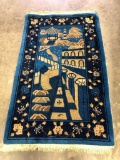 Handmade Antique Chinese Peking Carpet
