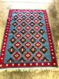 Turkish Handmade Wool Flat Woven Kilim