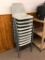 10 Plastic and Metal Stacking Chairs