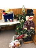 Plastic Desk, Chair and Christmas Items