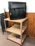 Metal Media Cart and Classic 25 inch Zenith TV