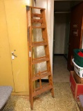 6 Foot, Wooden Step Ladder