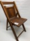 Vintage Wooden Child's Folding Chair-Unique Size