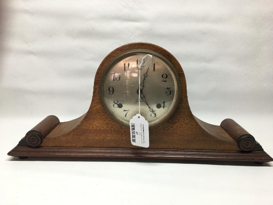 Sessions "Humpback" Mantle Clock W/Scroll Ends