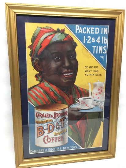 Framed Advertising Coffee Print