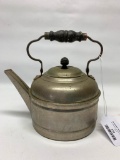 Antique Silver Over Copper Tea Kettle