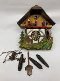 West German Coo-Coo Clock W/Weights & Pendelum