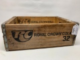 Vintage Royal Crown Cola Wooden Crate