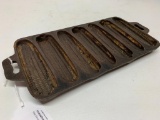 Antique Cast Iron Baking Pan In Corn Cob Pattern