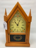 Seth Thomas Electric Steeple Clock In Wood Case