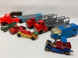 (2) TootsieToy Semi's + Other Toy Cars