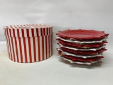 (8) Christmas Snack Dishes By Temptations In Original Box