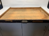 Antique Map Drawers W/Cast Iron Hamilton Foundry Pulls