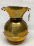 Union Pacific Rail Road Spittoon W/Embossed Train
