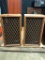 Pair of Vintage Realistic Speakers, 8 OHM Speakers, some Water Damage to Bottom Board of Speaker