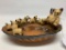 Vintage 1950's Ceramic Ashtray W/Siamese Cats