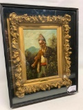 Antique Framed Oil On Canvas Titled 