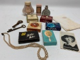 Group With Perfume Bottles, Vintage Soaps, & Other Misc. Items