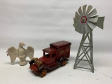 Group With Windmill, Eagle, & Wooden Truck