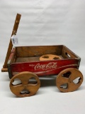 Vintage Coca Cola Crate Made Into A Wagon