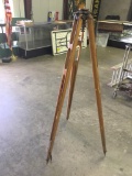 Vintage Oak Surveyor's Tripod