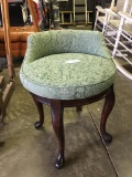Upholstered Vanity Chair W/Swivel Seat
