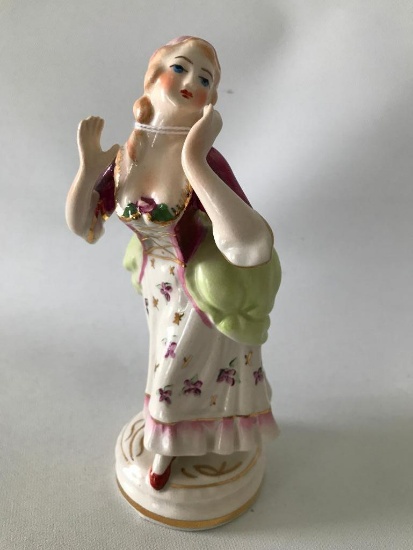 (2) Vintage "Coventry, Made In USA" China Figurines In Period Clothing