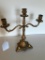 Vintage Metal 3-Arm Candle Holder