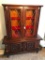 Oak 2 Door China Cabinet W/Key-Made In Germany