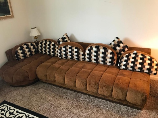 1970's 2-Pc. Sectional Couch