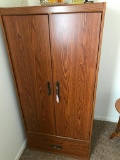 Sauder Style Wardrobe W/Towels and Other Bath Items