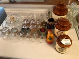 Group Of Glassware & Misc. On Kitchen Counter