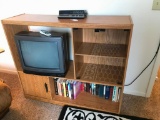 Entertainment Stand W/TV & Clock Radio