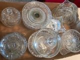 Group Of Clear Glassware AS Shown