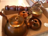 Copper Tea Pot & Other Copper Items