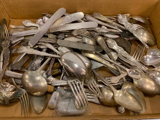 Group Of Silver Plated Flatware