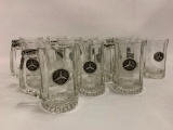 Set Of (12) Handled Mugs W/Mercedes Emblem