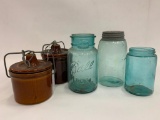 Canning Jars & Cheese Crocks