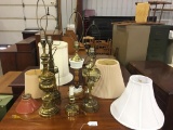 5 Table Lamps in Varions Conditions and with Shades