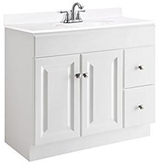 Design House 545095 Wyndham White Semi-Gloss Vanity Cabinet