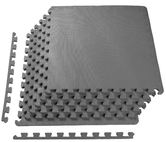 BalanceFrom 1" Extra Thick Puzzle Exercise Mat with EVA Foam Interlocking Tiles