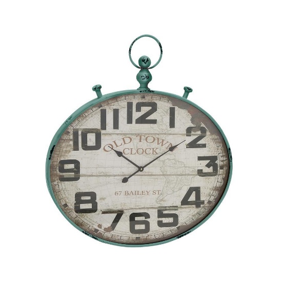 36 in. Old World Vintage Round Wall Clock