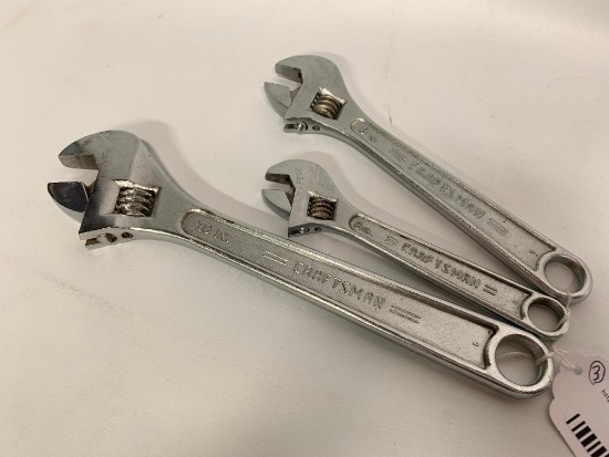 (3) Craftsman USA Crescent Wrenches