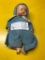 Early Composition Doll with Damage to Head, 10 Inches Tall