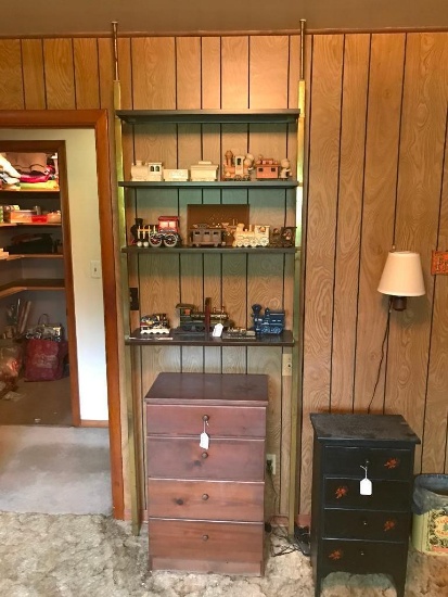 Retro 70's Metal Wall Shelf Unit