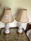 (2) Matching Bedroom Lamps W/Shades