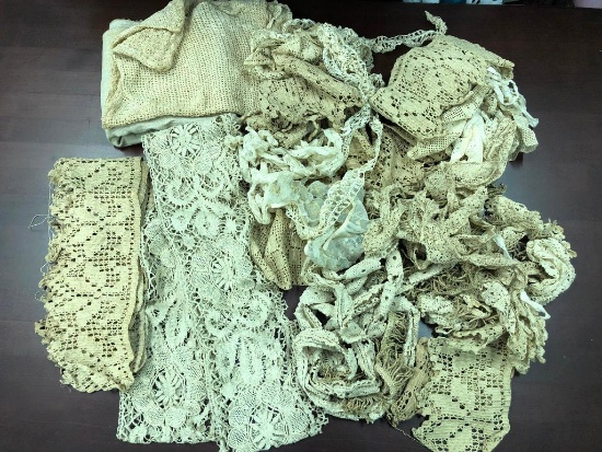 Crocheted Remnants Of Lace.