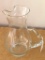 Vintage Etched Pitcher W/Applied Handle & Ice Lip