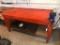 6 Feet Long, 34 Inches Deep and 34 Inches Tall, Cool Painted Workbench on Wheels